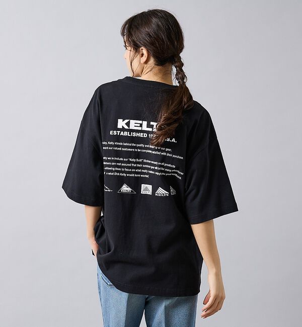 ABAHOUSE「【KELTY / ケルティ】Back History logo T-Shirt」|Tシャツ・カットソー|ブラック