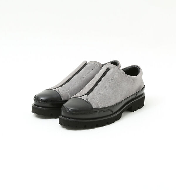 alfredoBANNISTER「軽量 タンクソール エラスティックスニーカー / スリッポン」|スニーカー|グレー