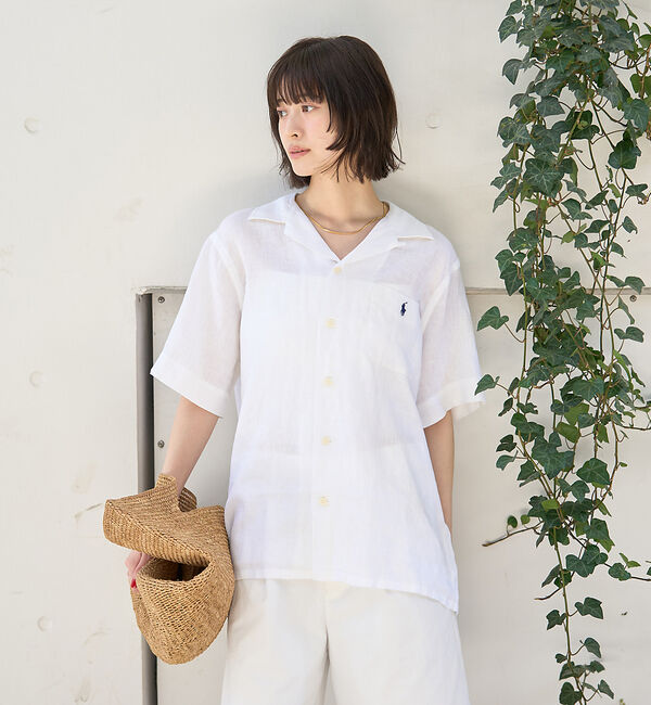 Rouge vif「【POLO RALPH LAUREN/ポロラルフローレン】クラシックフィットリネ」|シャツ・ブラウス|