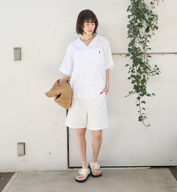 Rouge vif「【POLO RALPH LAUREN/ポロラルフローレン】クラシックフィットリネ」|シャツ・ブラウス|