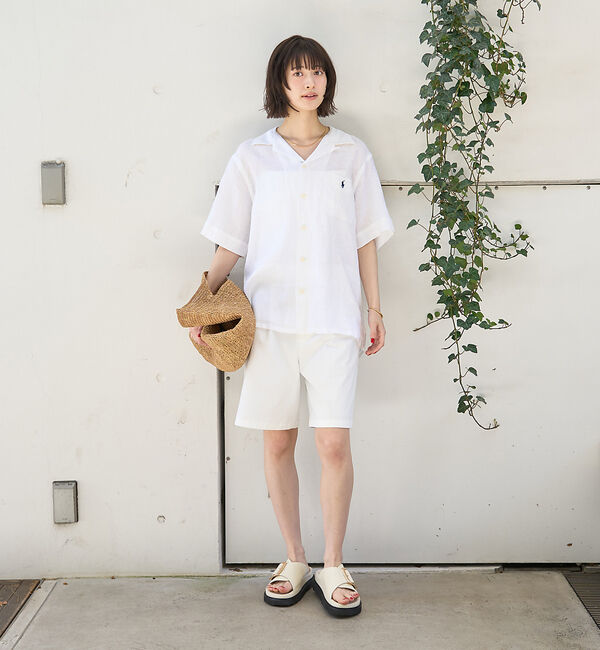 Rouge vif「【POLO RALPH LAUREN/ポロラルフローレン】クラシックフィットリネ」|シャツ・ブラウス|