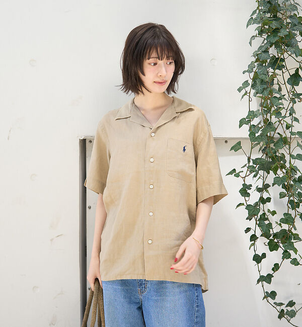 Rouge vif「【POLO RALPH LAUREN/ポロラルフローレン】クラシックフィットリネ」|シャツ・ブラウス|