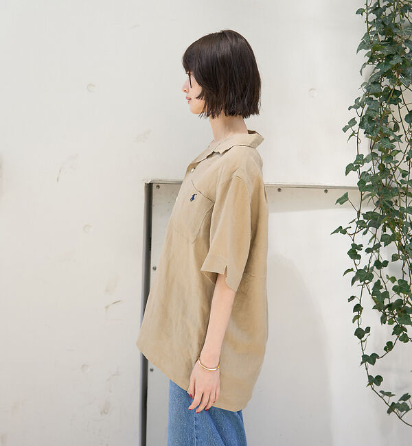 Rouge vif「【POLO RALPH LAUREN/ポロラルフローレン】クラシックフィットリネ」|シャツ・ブラウス|