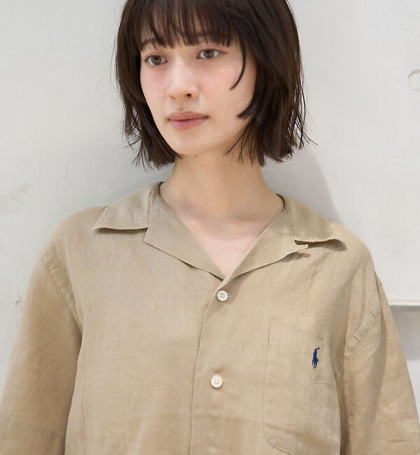 Rouge vif「【POLO RALPH LAUREN/ポロラルフローレン】クラシックフィットリネ」|シャツ・ブラウス|