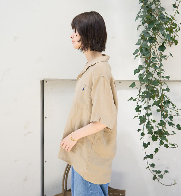 Rouge vif「【POLO RALPH LAUREN/ポロラルフローレン】クラシックフィットリネ」|シャツ・ブラウス|