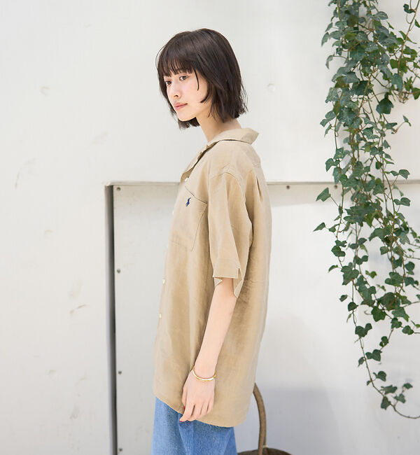 Rouge vif「【POLO RALPH LAUREN/ポロラルフローレン】クラシックフィットリネ」|シャツ・ブラウス|