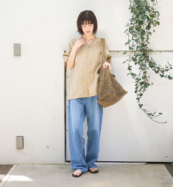 Rouge vif「【POLO RALPH LAUREN/ポロラルフローレン】クラシックフィットリネ」|シャツ・ブラウス|