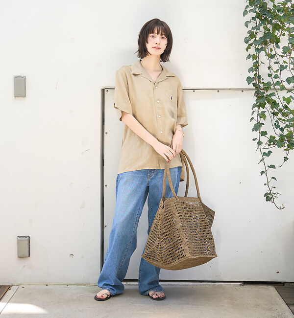 Rouge vif「【POLO RALPH LAUREN/ポロラルフローレン】クラシックフィットリネ」|シャツ・ブラウス|