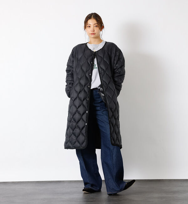 Rouge vif「【TAION / タイオン】ミリタリーオーバーサイズ クルーネック ダウンジャケ」|ダウン|