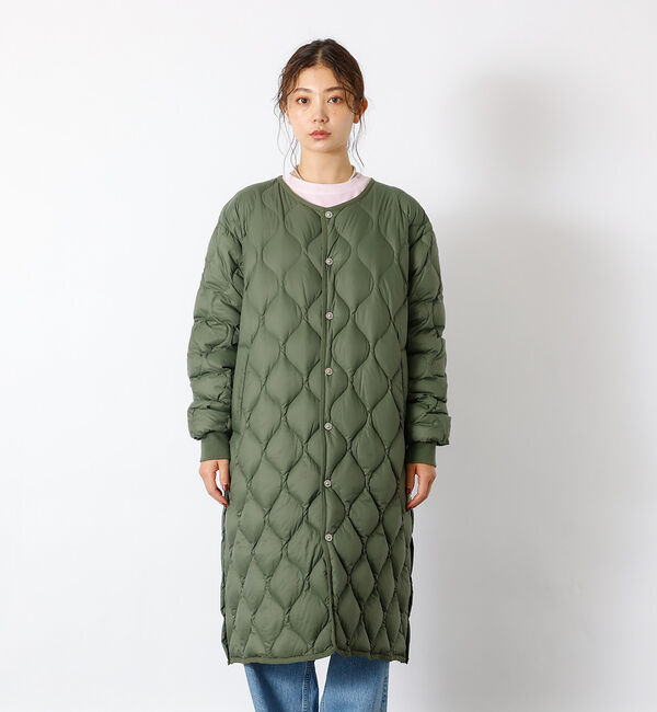 Rouge vif「【TAION / タイオン】ミリタリーオーバーサイズ クルーネック ダウンジャケ」|ダウン|