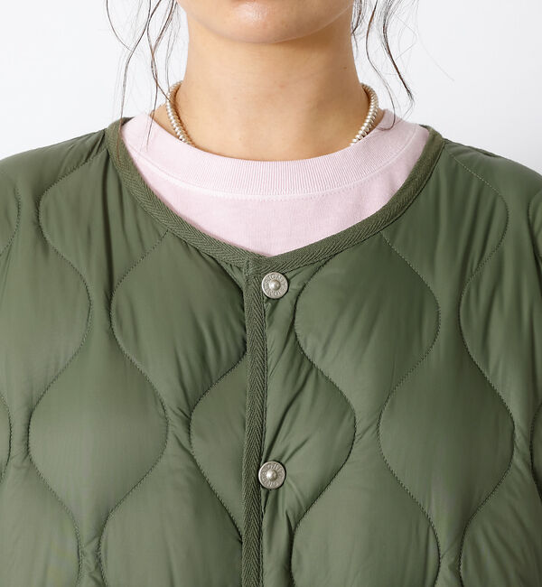 Rouge vif「【TAION / タイオン】ミリタリーオーバーサイズ クルーネック ダウンジャケ」|ダウン|