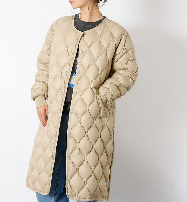 Rouge vif「【TAION / タイオン】ミリタリーオーバーサイズ クルーネック ダウンジャケ」|ダウン|