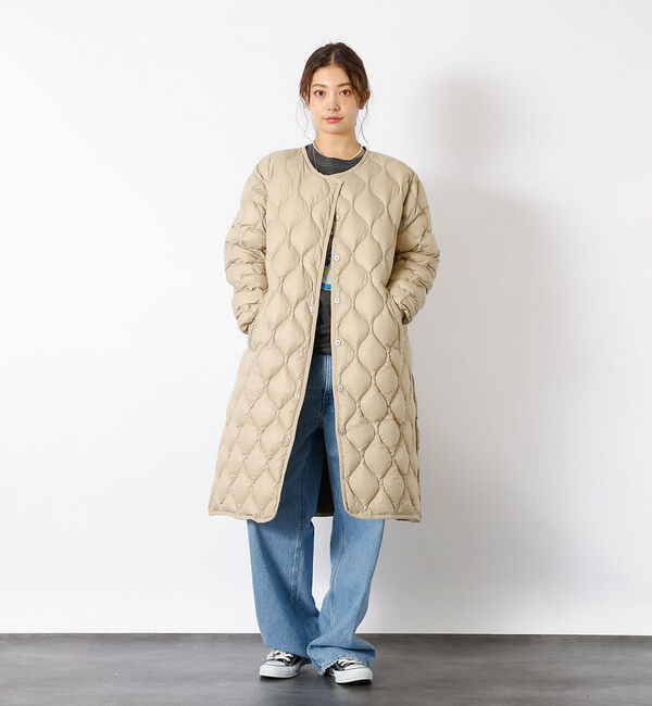 Rouge vif「【TAION / タイオン】ミリタリーオーバーサイズ クルーネック ダウンジャケ」|ダウン|