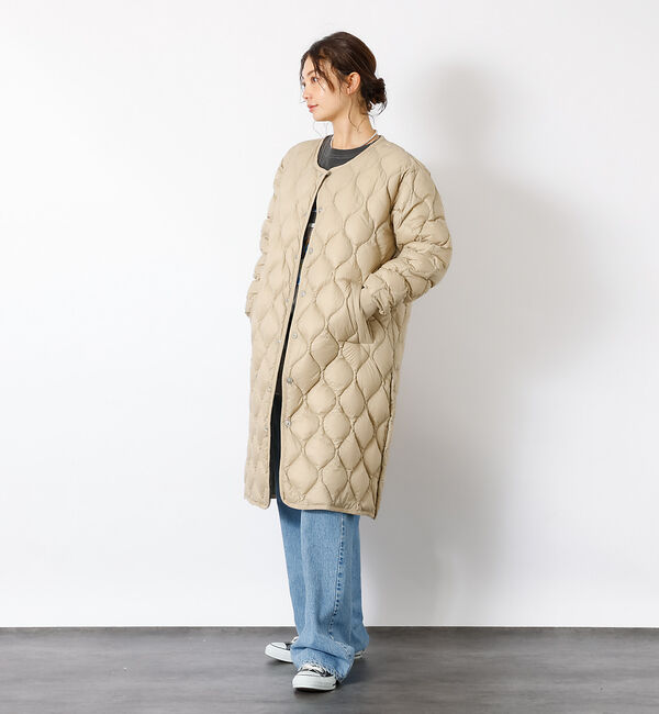 Rouge vif「【TAION / タイオン】ミリタリーオーバーサイズ クルーネック ダウンジャケ」|ダウン|