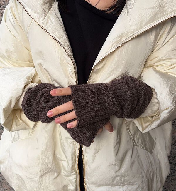 Rouge vif「【WILLIAM BRUNTON/ウィリアム ブラントン】リブロングリストウォー」|手袋|