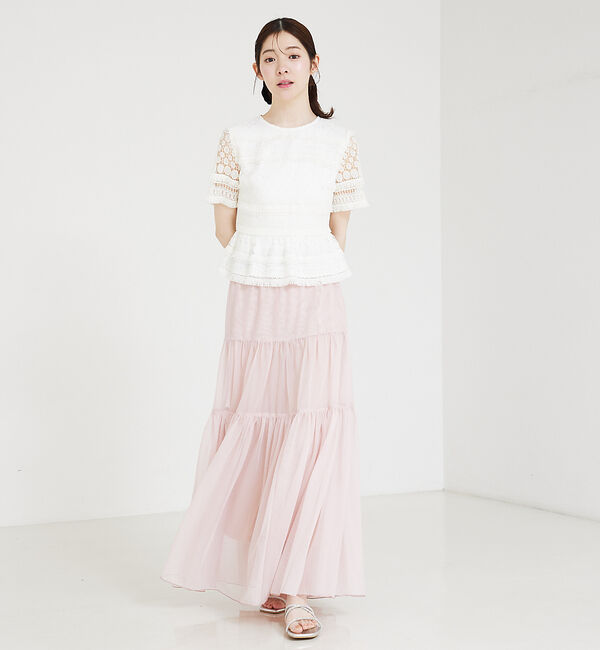 SELFIST「ケミカルレースペプラムブラウス」|シャツ・ブラウス|