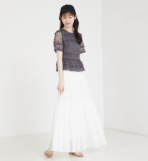 SELFIST「ケミカルレースペプラムブラウス」|シャツ・ブラウス|
