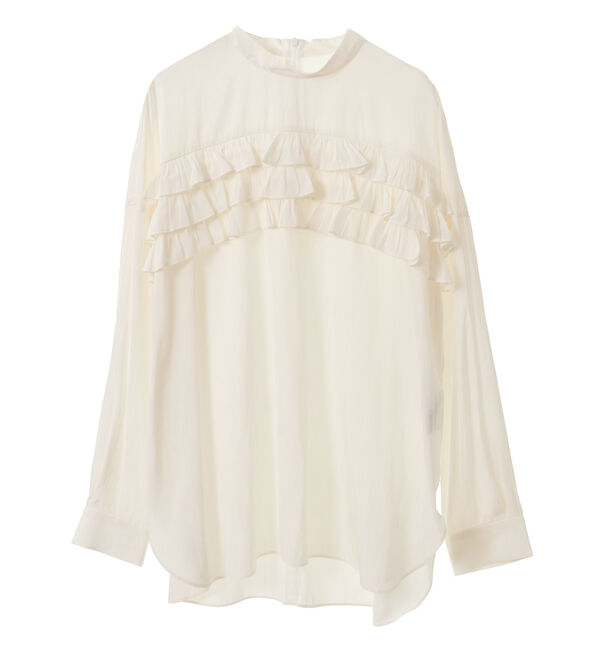 TIARA「ラインフリルブラウス」|シャツ・ブラウス|