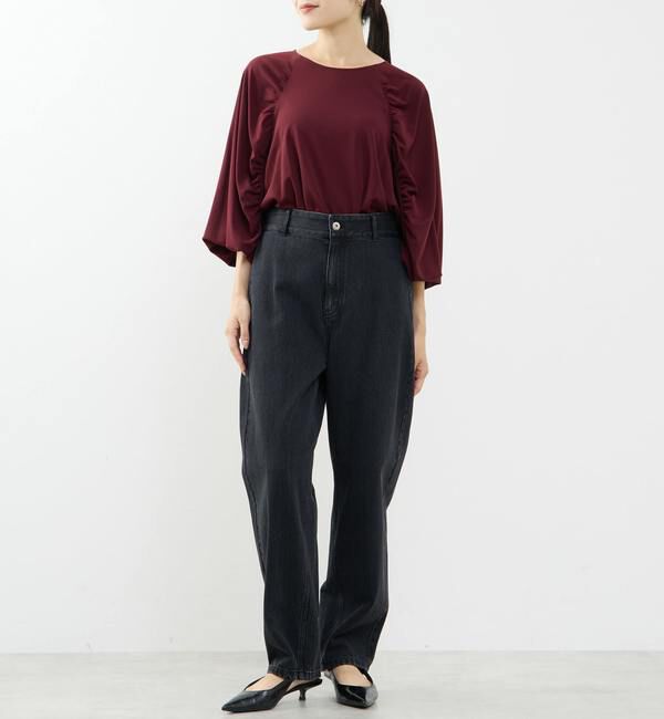 TIARA「ギャザードルマンブラウス」|シャツ・ブラウス|