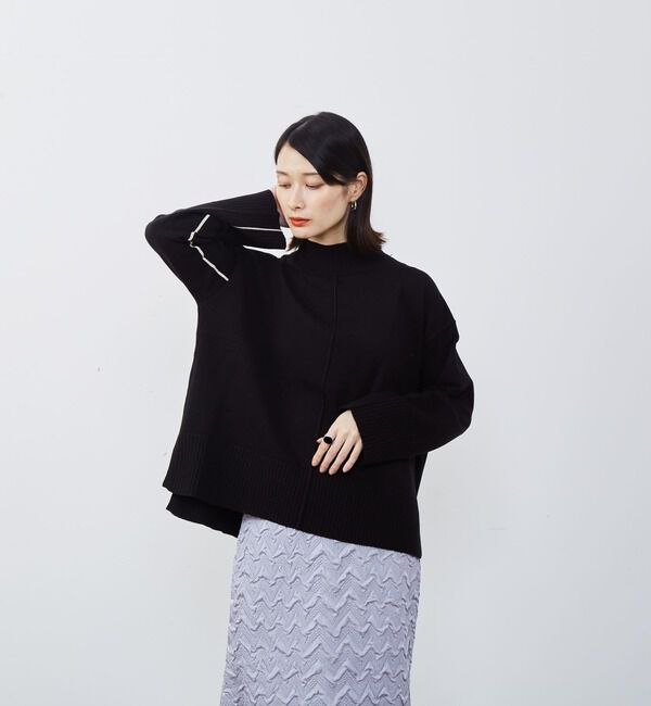 Soffitto「《定番》ライン入りハイネックニット」|ニット・セーター|