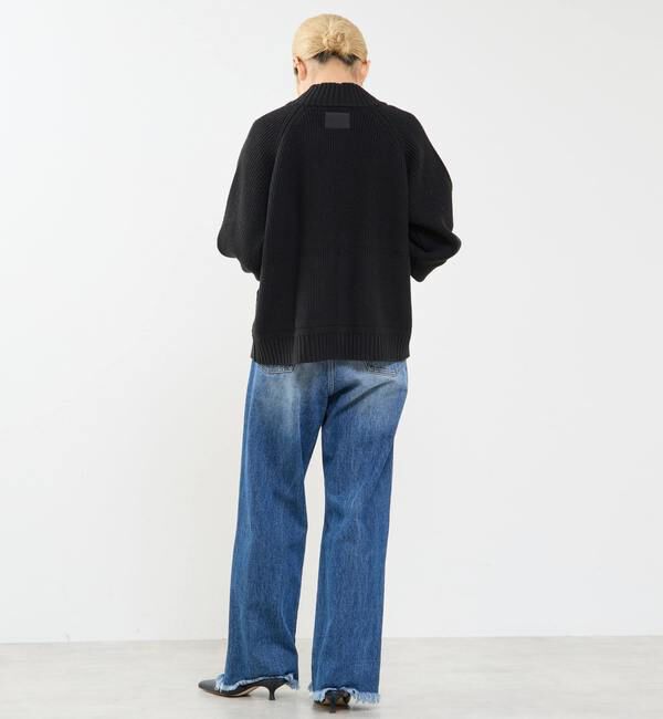 Soffitto「バルキージップ付ニット」|カーディガン|