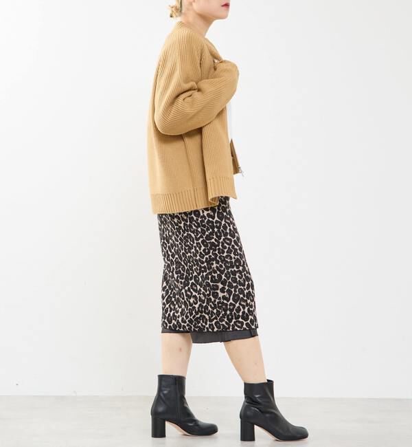 Soffitto「バルキージップ付ニット」|カーディガン|