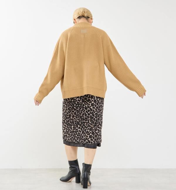 Soffitto「バルキージップ付ニット」|カーディガン|