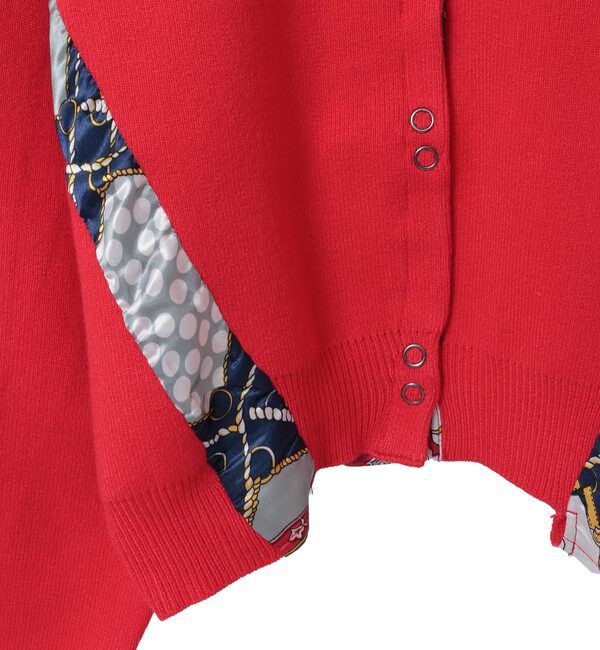 SOFFITTO「【AULA AILA/アウラ アイラ】SCARF PRINT 2WAY KNIT」|カーディガン|