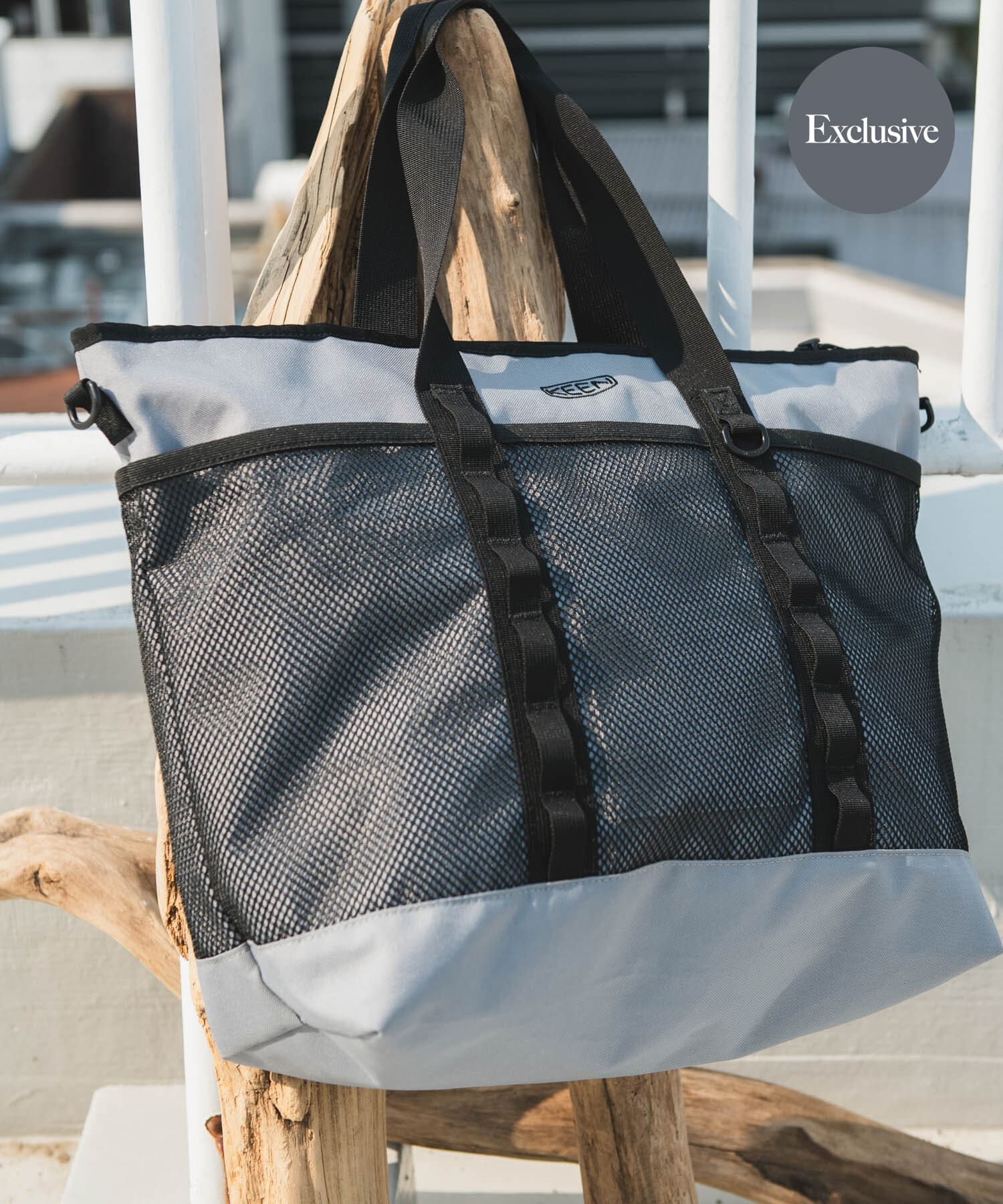 URBAN RESEARCH DOORS「『別注』KEEN&times;DOORS　HARVESTADVENTURE TOTE」|トートバッグ|グレー