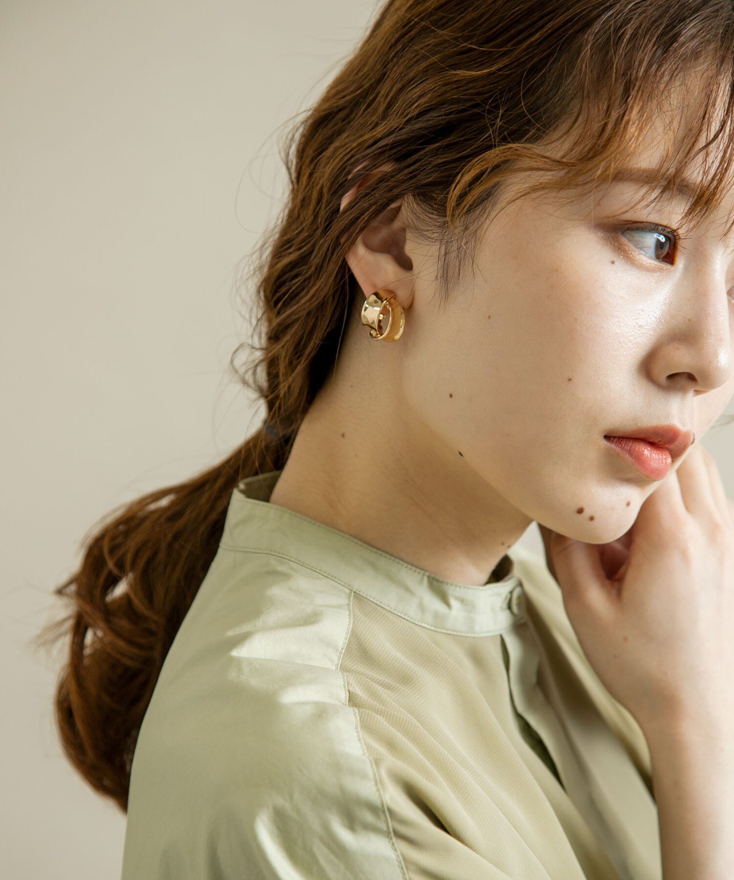 SMELLY「ツインラインメタルイヤリング」|イヤリング|