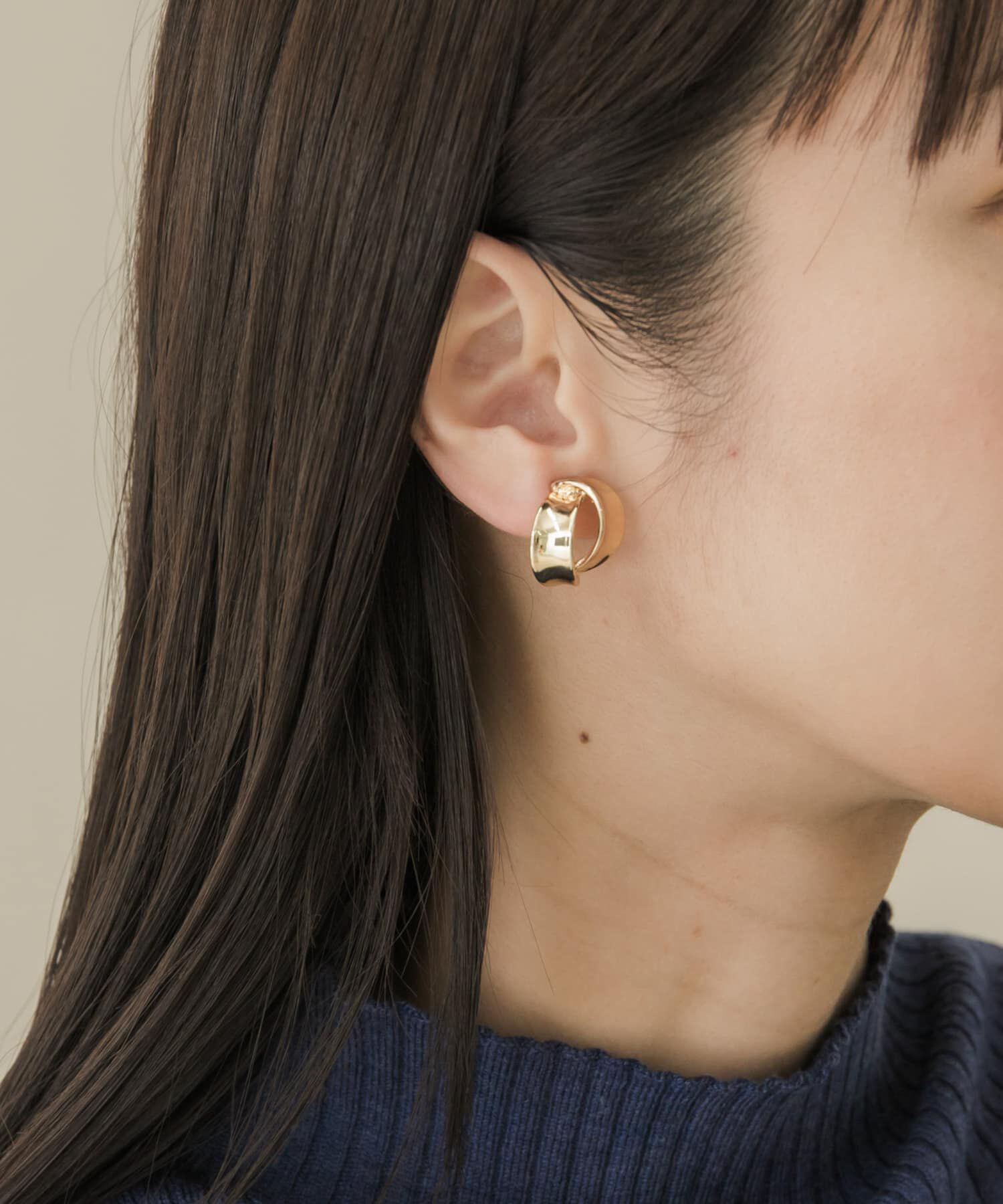 SMELLY「ツインラインメタルイヤリング」|イヤリング|