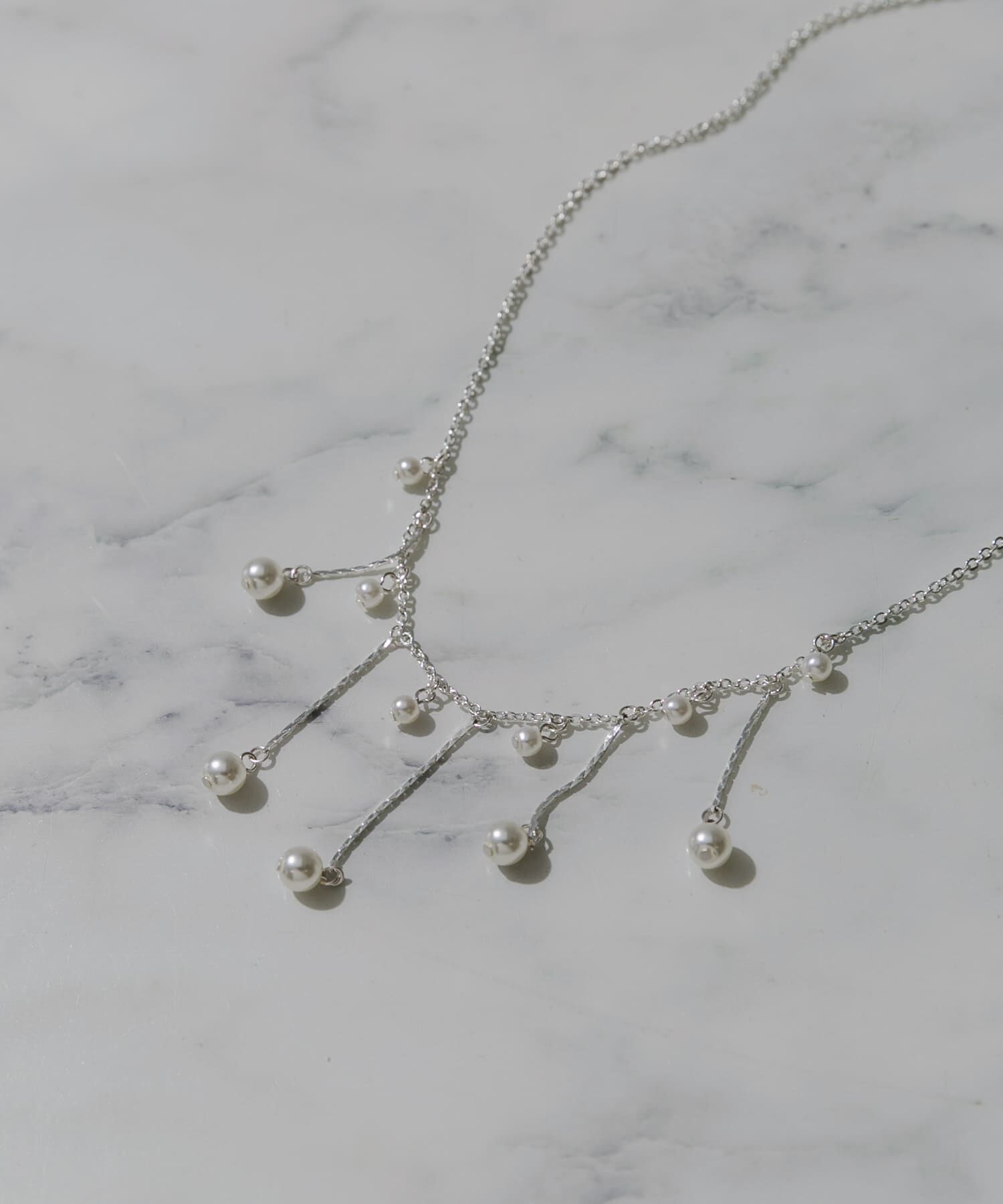 SMELLY「ドロップパールネックレス」|ネックレス|