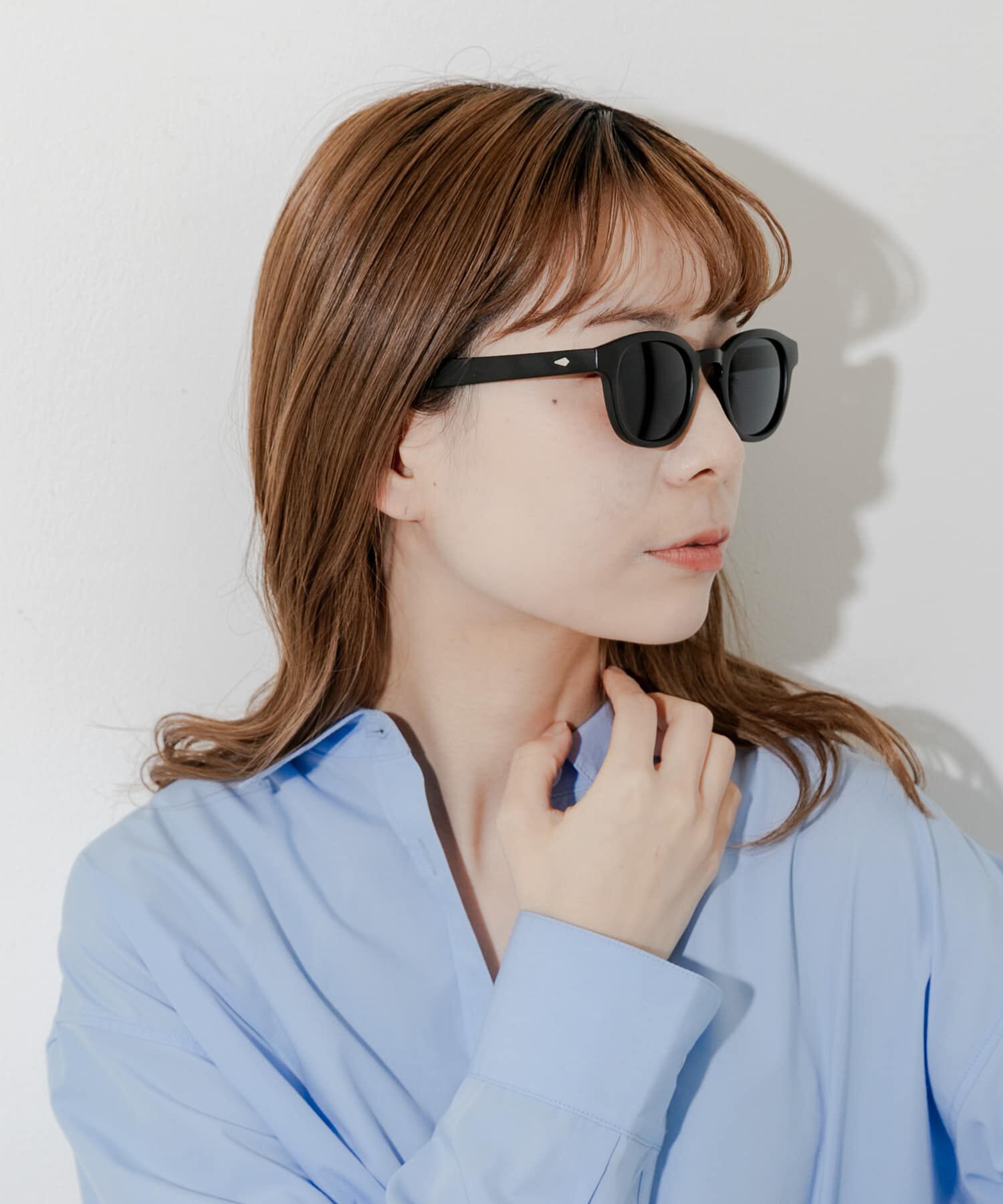 SMELLY「ウェリントンマットサングラス」|メガネ|ブラック