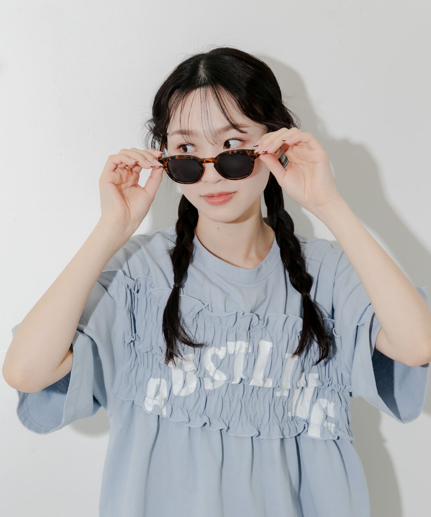 SMELLY「ウェリントンマットサングラス」|メガネ|