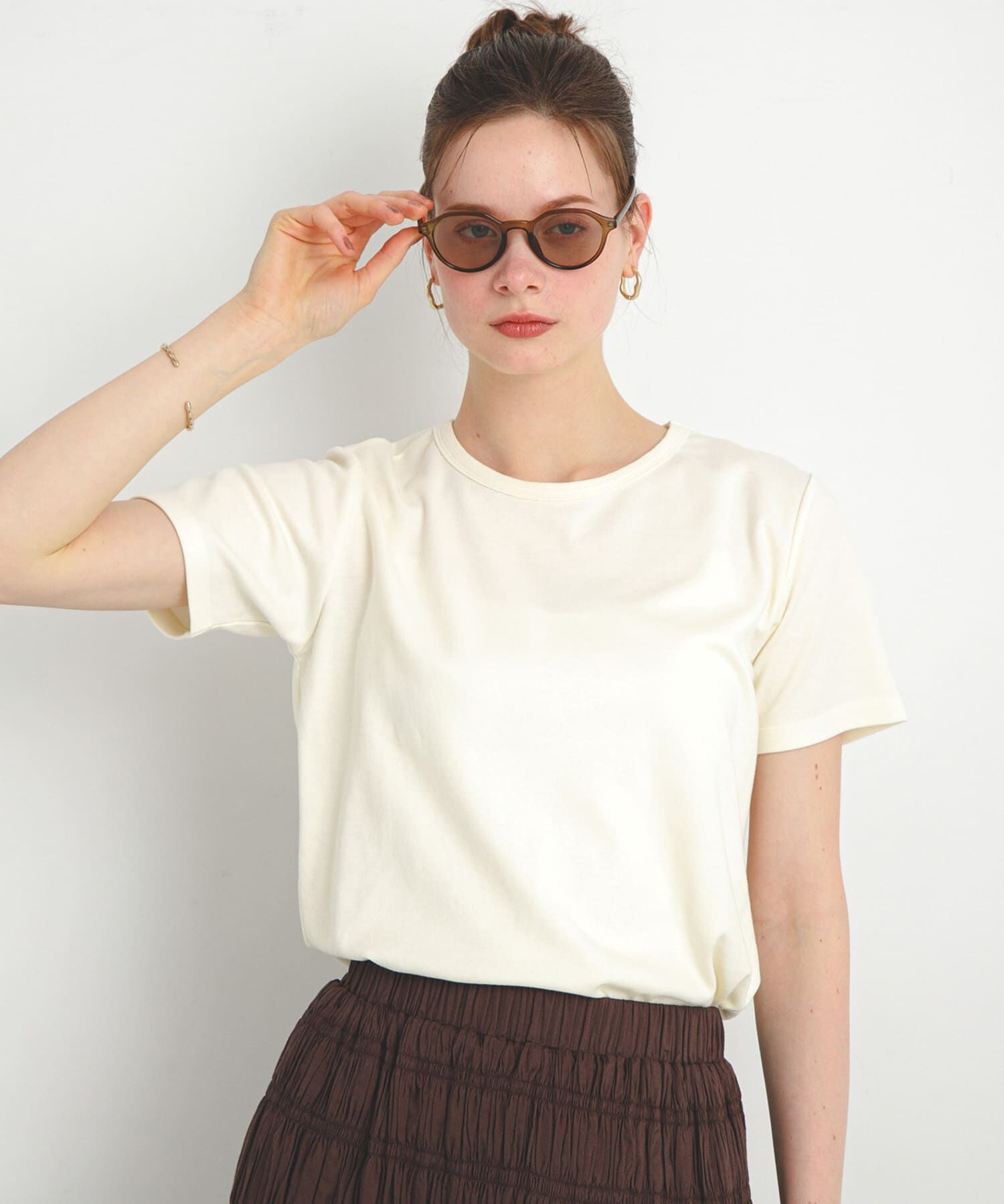 Sonny Label 「オーガニックコットンコンパクトスムースTシャツ」|Tシャツ・カットソー|