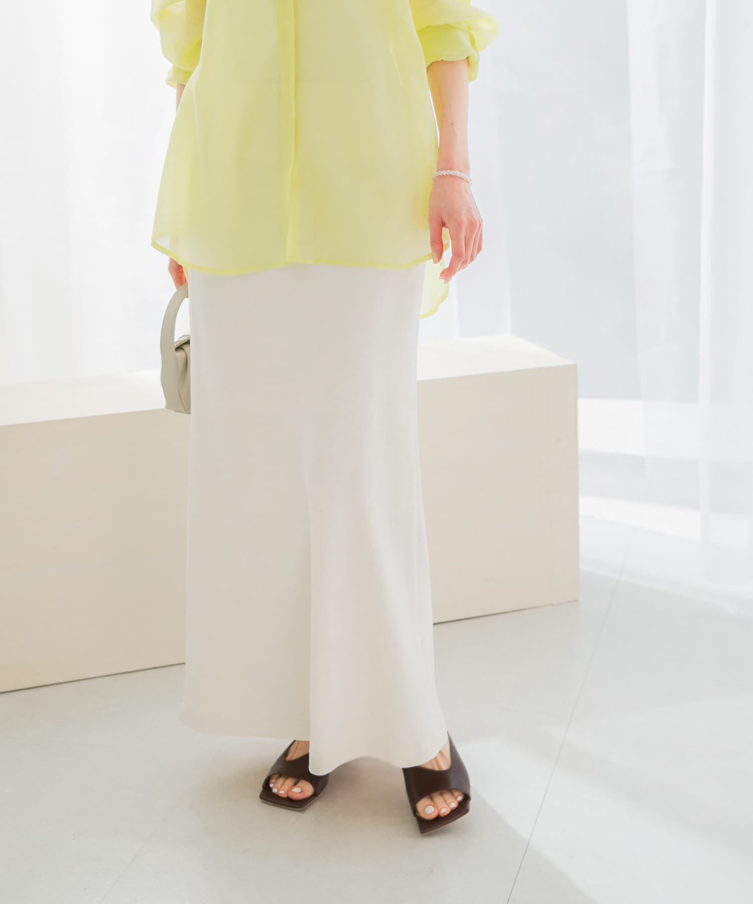 URBAN RESEARCH ROSSO「接触冷感リネン混バイヤススカート」|スカート|