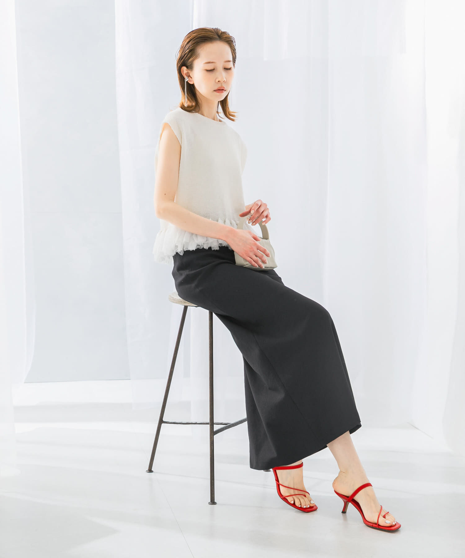 URBAN RESEARCH ROSSO「接触冷感リネン混バイヤススカート」|スカート|