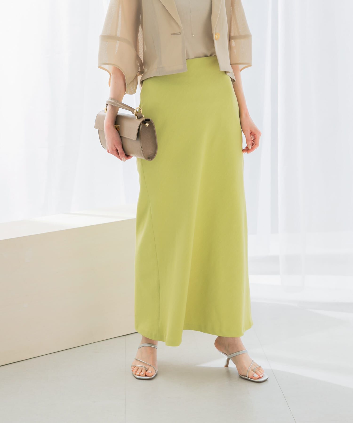 URBAN RESEARCH ROSSO「接触冷感リネン混バイヤススカート」|スカート|