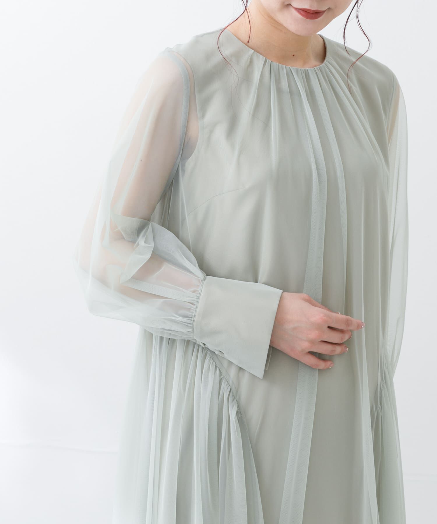 URBAN RESEARCH ROSSO「チュールシアードレス」|ワンピース|