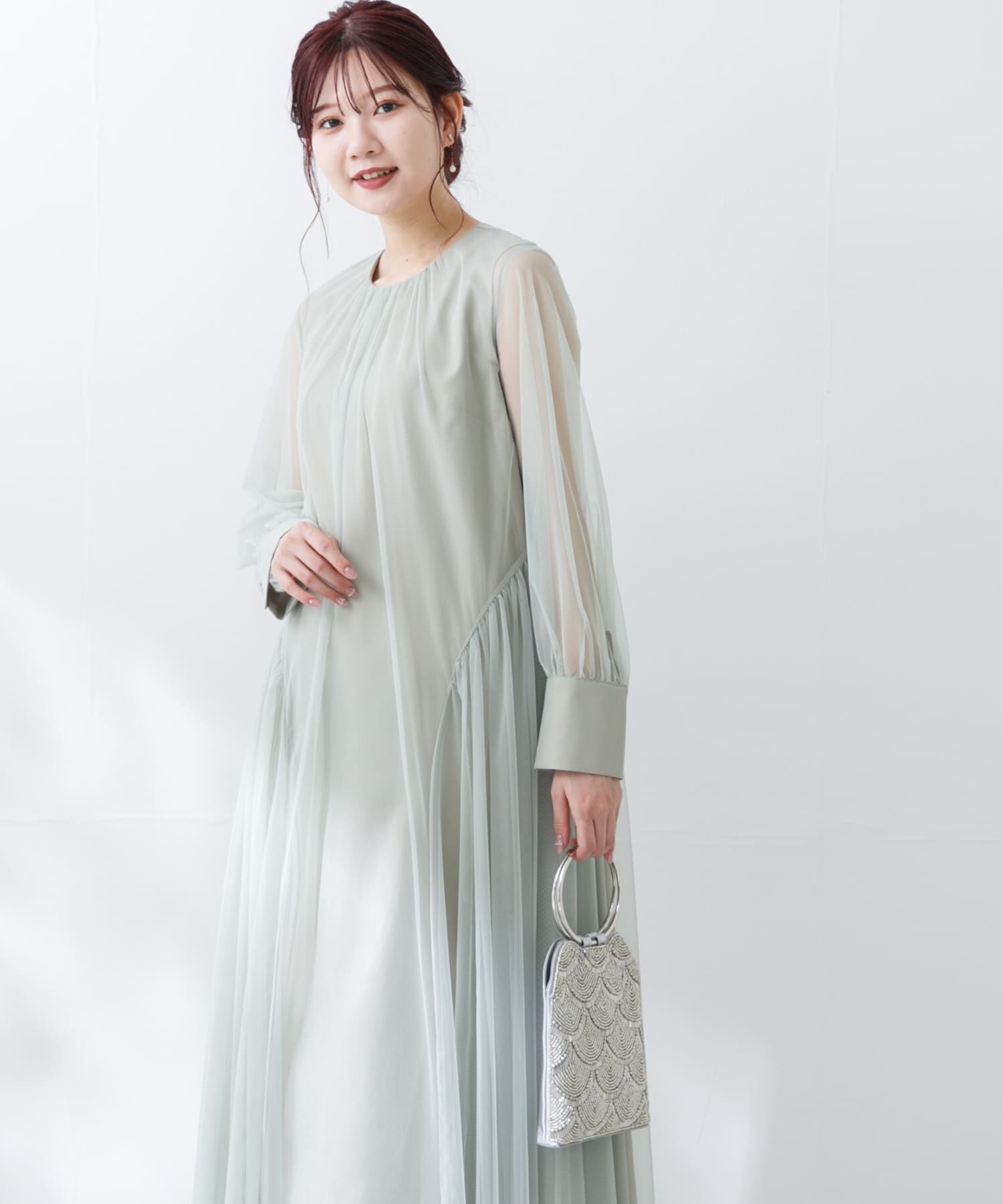 URBAN RESEARCH ROSSO「チュールシアードレス」|ワンピース|