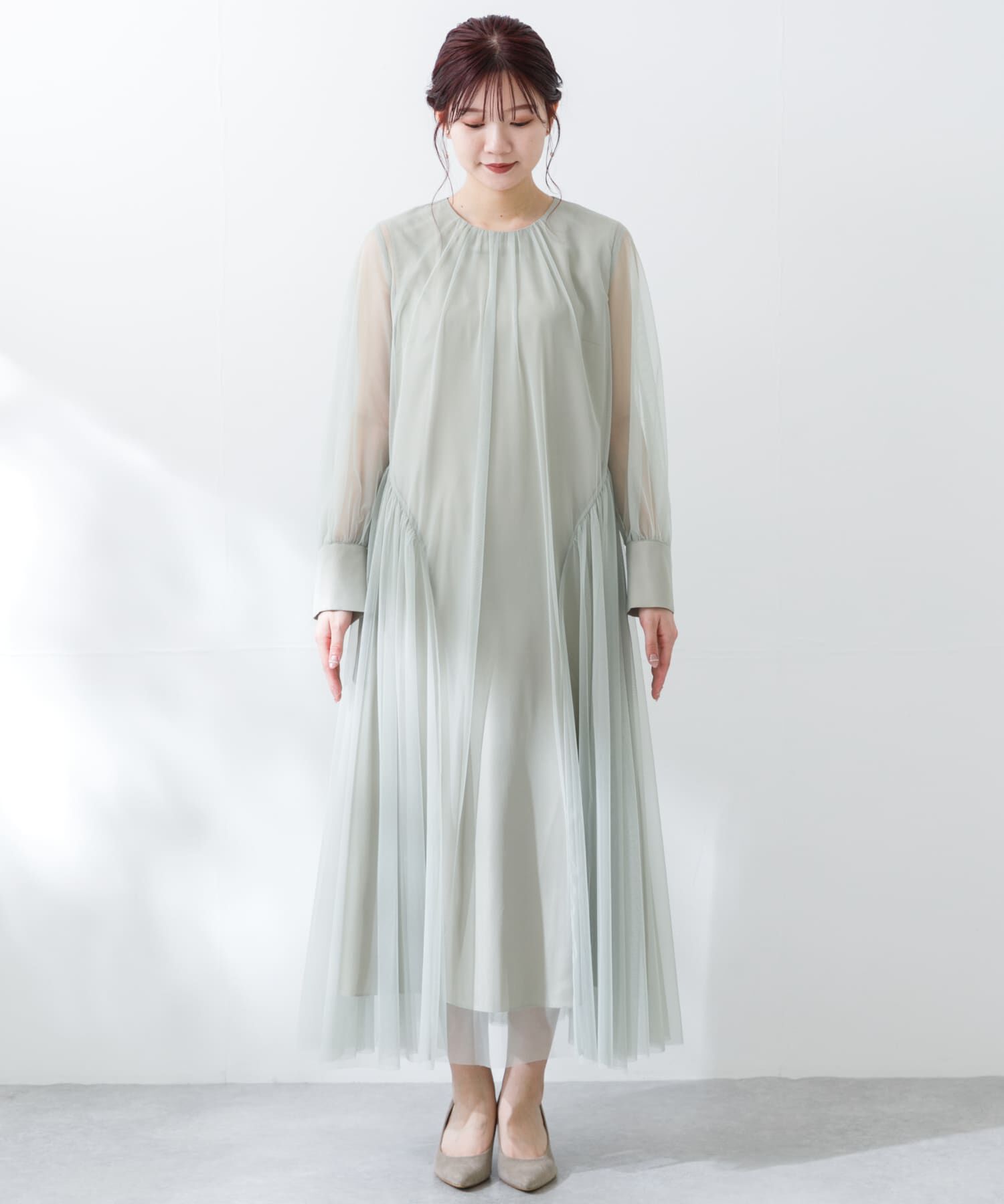 URBAN RESEARCH ROSSO「チュールシアードレス」|ワンピース|