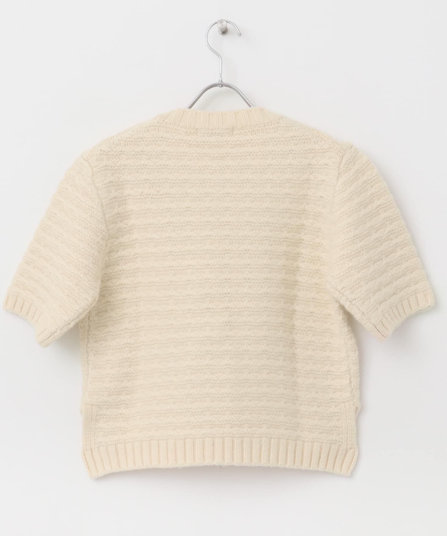 URBAN RESEARCH ROSSO「le　TEXTURED KNIT SHORT-SLEEVE」|ニット・セーター|