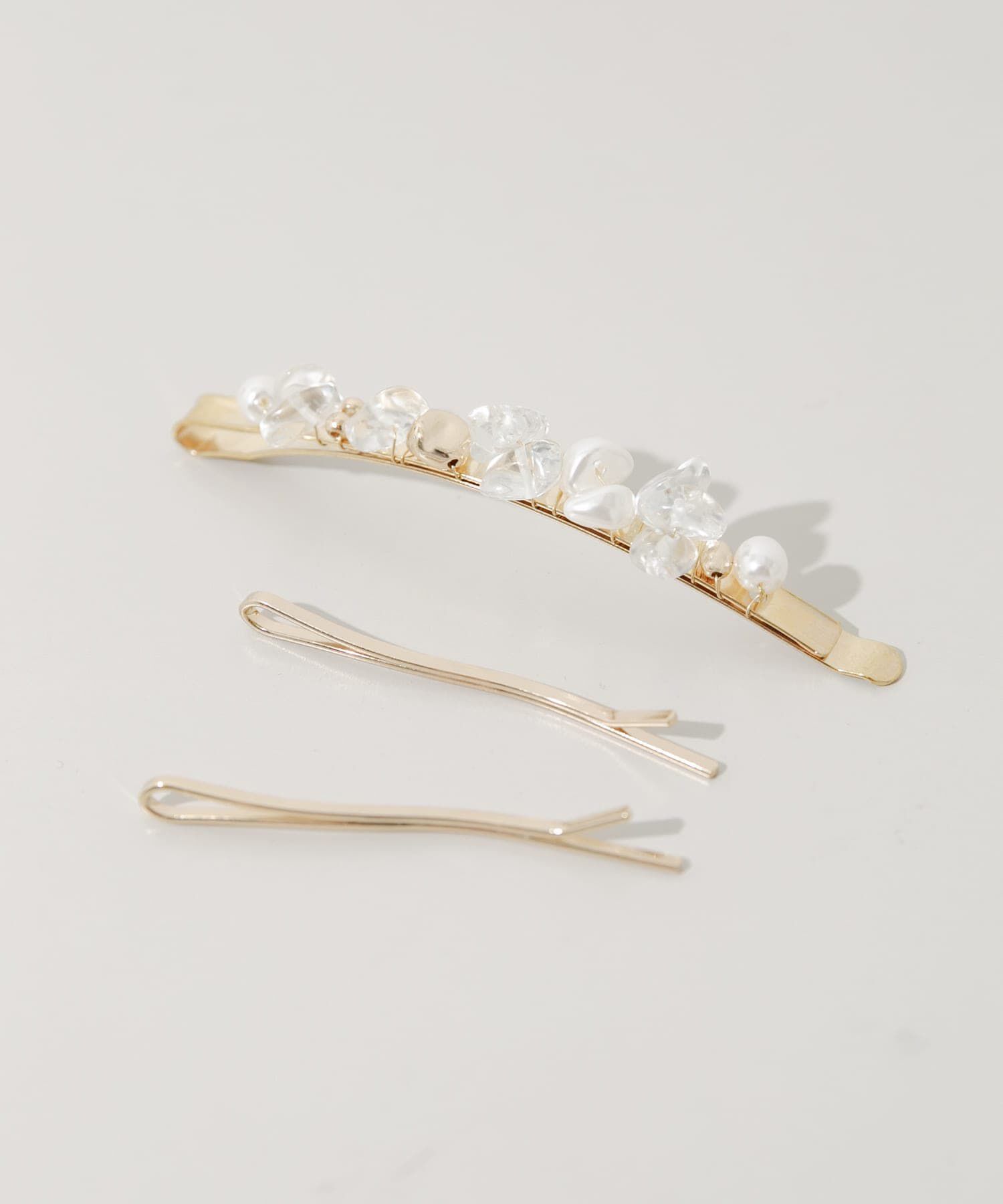 SMELLY「クリアパーツ3セットヘアピン」|その他|