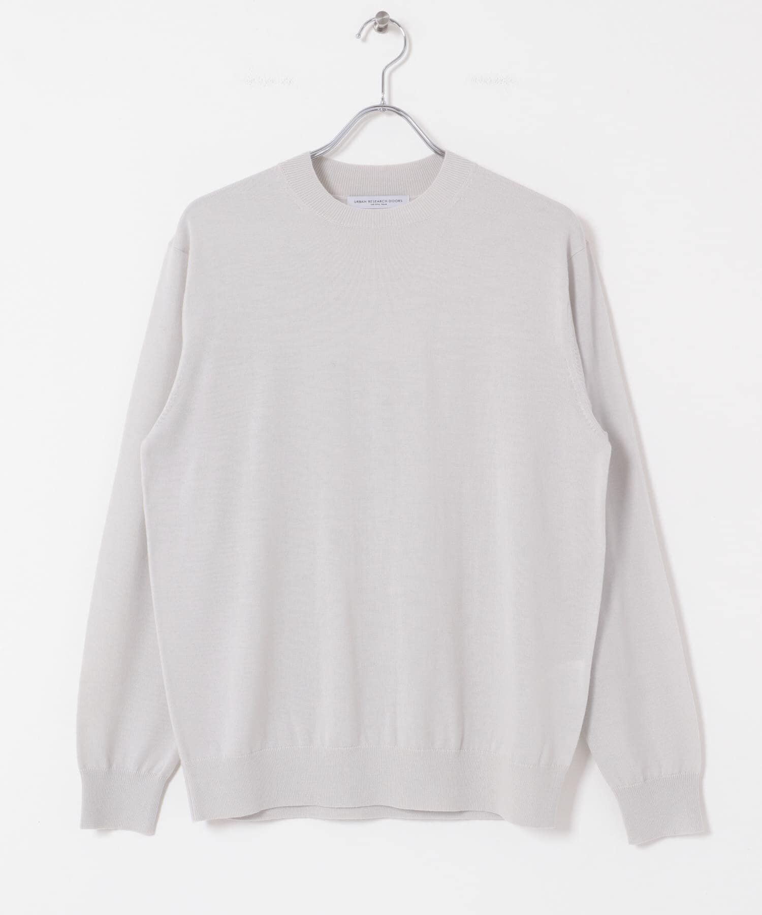 URBAN RESEARCH DOORS「LIFE STYLE TAILOR　マシンウォッシャブルハイゲージクルーニット」|シャツ・ブラウス|