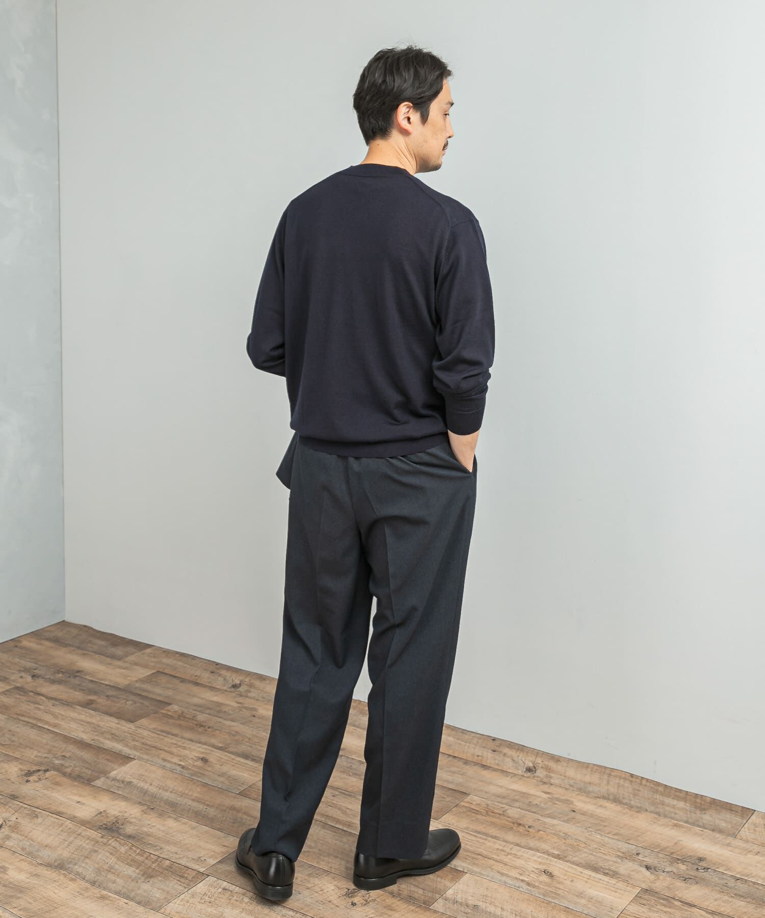 URBAN RESEARCH DOORS「LIFE STYLE TAILOR　マシンウォッシャブルハイゲージクルーニット」|シャツ・ブラウス|