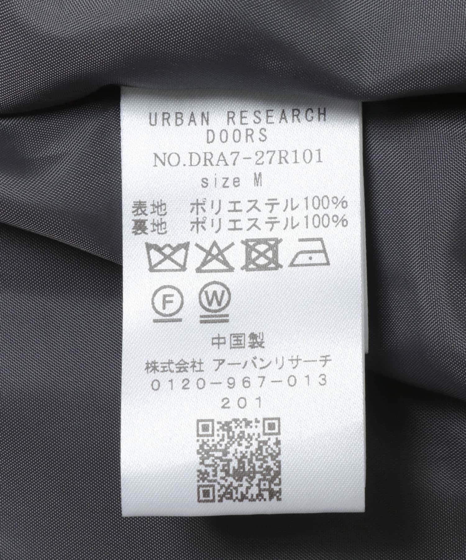 URBAN RESEARCH DOORS「コクーンシルエットボアコート」|ノーカラーコート|