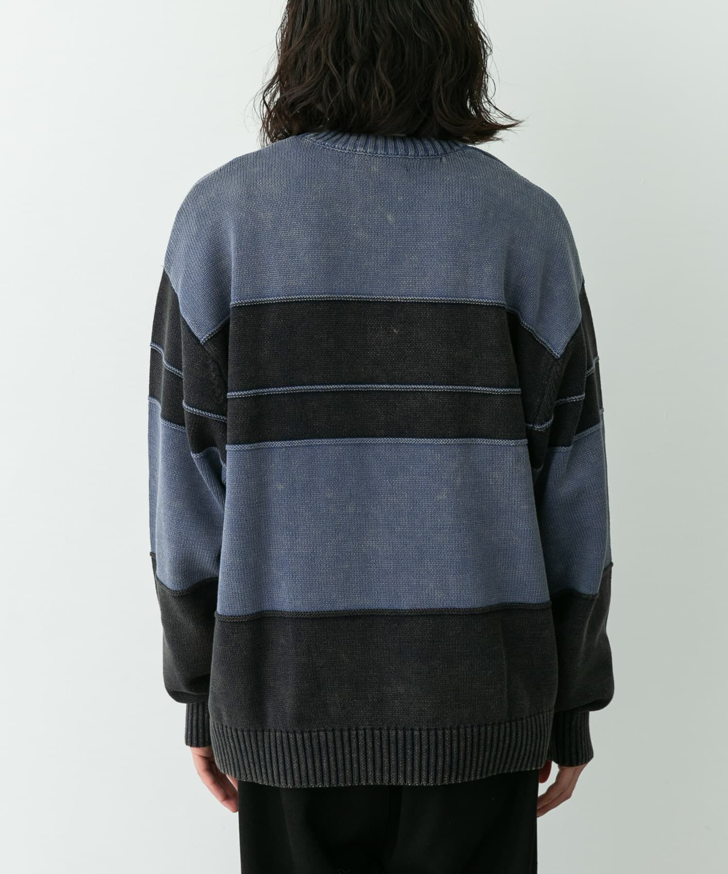 Sonny Label 「ピグメントパネルボーダーニット」|ニット・セーター|