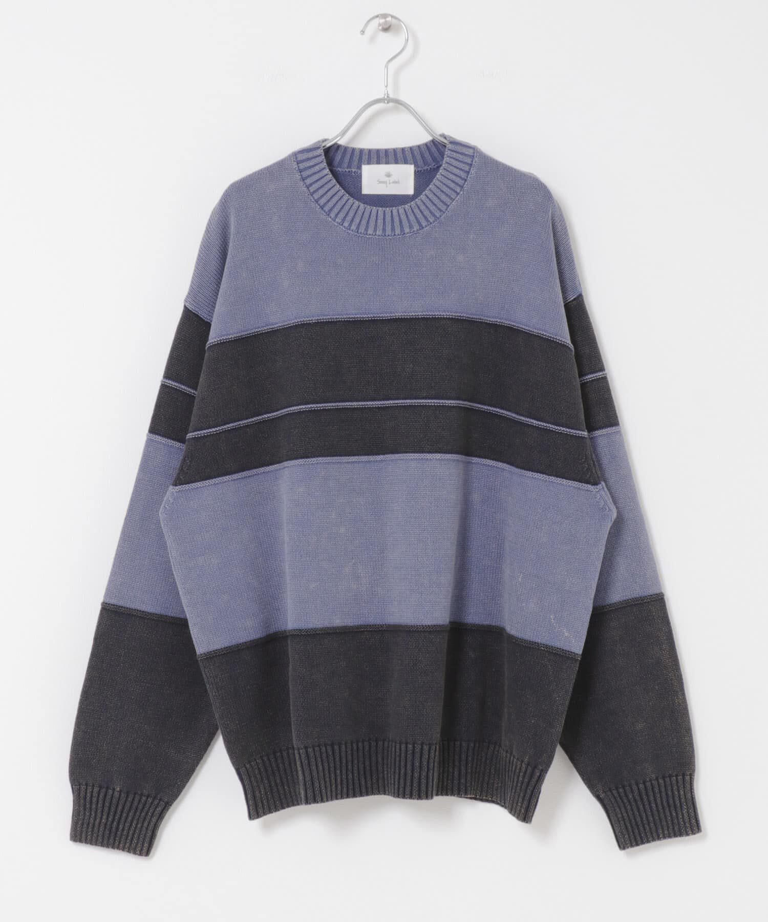 Sonny Label 「ピグメントパネルボーダーニット」|ニット・セーター|