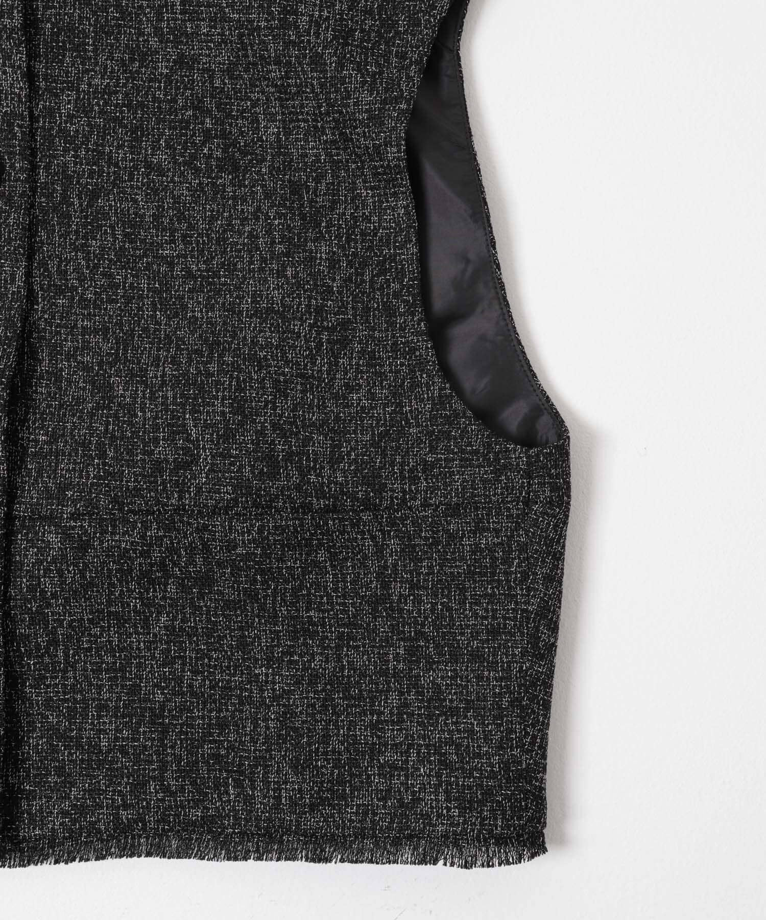 URBAN RESEARCH ROSSO「『別注』CHIGNON&times;ROSSO　ツイードショートベスト」|ベスト・ジレ|