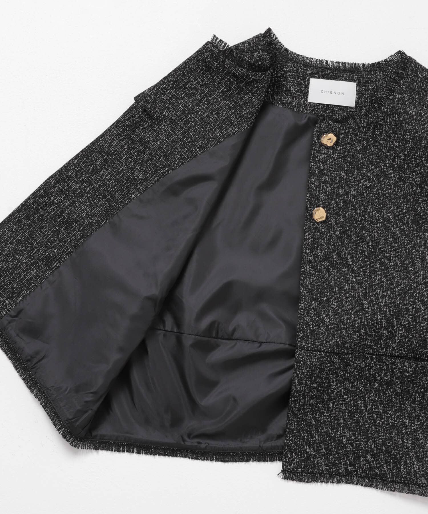 URBAN RESEARCH ROSSO「『別注』CHIGNON&times;ROSSO　ツイードショートベスト」|ベスト・ジレ|